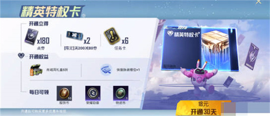 和平精英精英特权卡作用介绍-和平精英精英特权卡有什么用