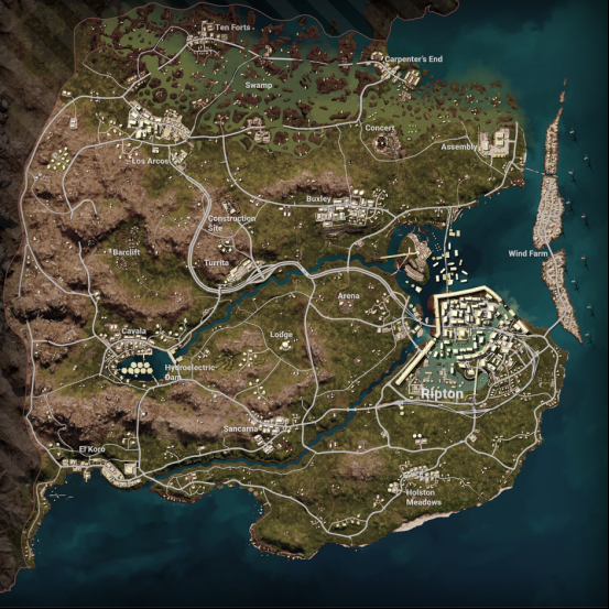 PUBG全新地图7.13上线  直面会抢先登陆帝斯顿