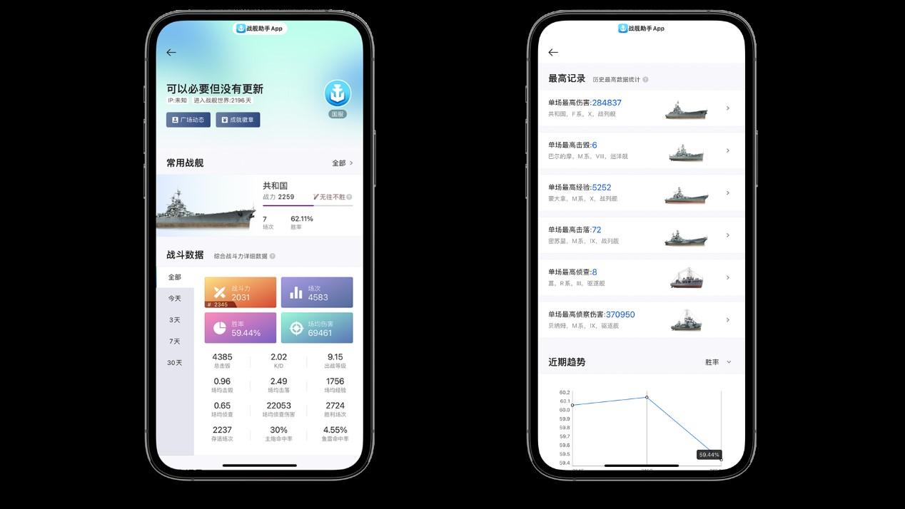 资讯战绩一手掌握  《战舰世界》官方助手APP正式上线