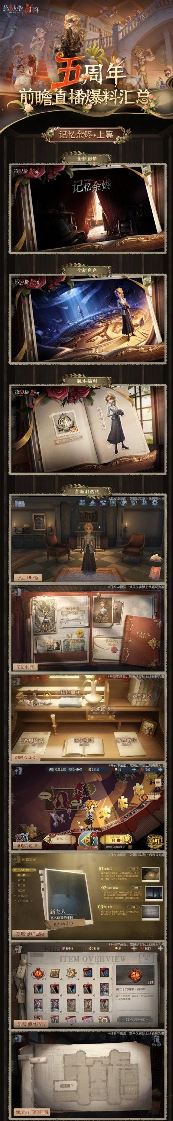 第五人格五周年有哪些活动内容