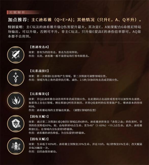 原神迪希雅天赋是什么