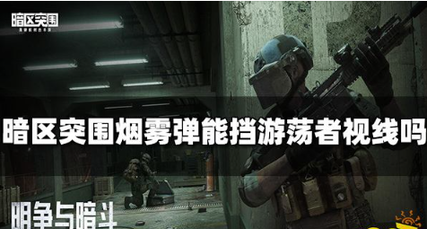 暗区突围烟雾弹能挡游荡者的视线吗