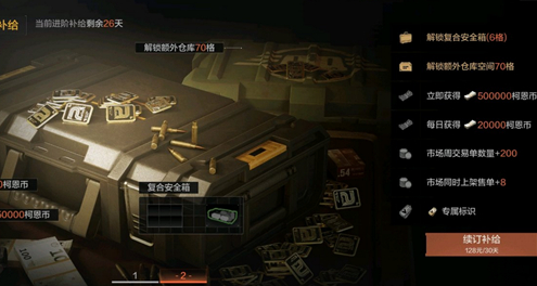 暗区突围保险箱是永久的吗?