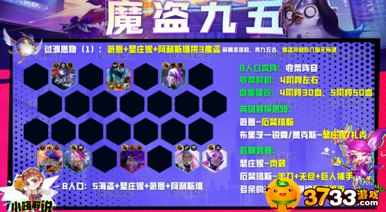 云顶之弈s8魔盗九五阵容搭配推荐 云顶之弈s8魔盗九五阵容搭配推荐