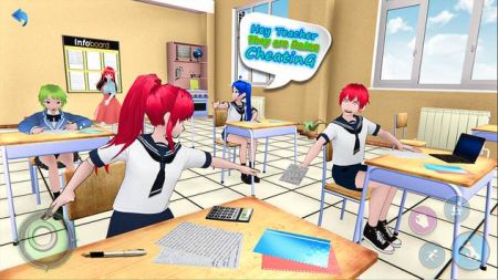 动漫高中女生3D模拟