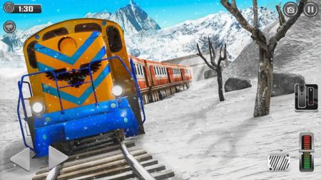 越野雪地火车模拟器