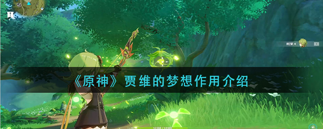 原神贾维的梦想有什么作用 原神贾维的梦想作用介绍