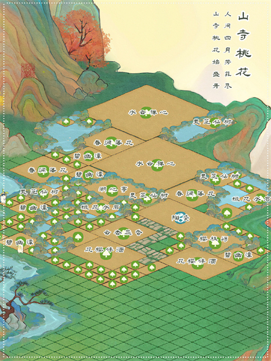 桃源深处有人家水云禅心怎么布局桃源深处有人家水云禅心布局分享